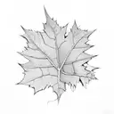 ivy leaves stem tattoo design idea