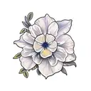 orange blossom  tattoo design idea