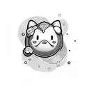 kirby sleeping tattoo design idea