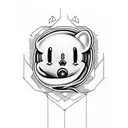 kirby sleeping tattoo design idea