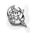kirby sleeping tattoo design idea