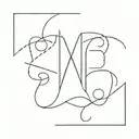 M tattoo design idea