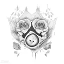 Broken heart  tattoo design idea