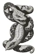 rattle snake tattoo design idea