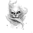 lust tattoo design idea