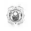 finex space burn planet tattoo design idea