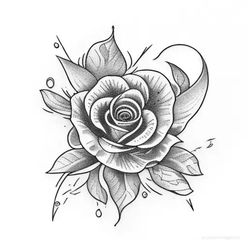October birth flower with the name luca tattoo design idea