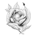 October birth flower with the name luca tattoo design idea
