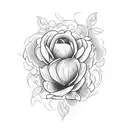 October birth flower with the name luca tattoo design idea