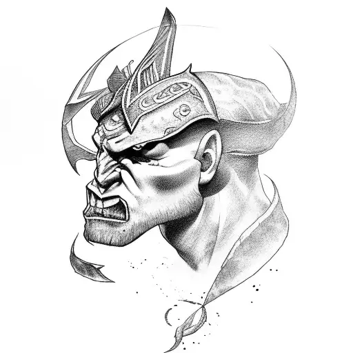 god of war ragnarok tattoo design idea