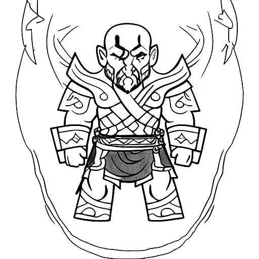 god of war ragnarok tattoo design idea