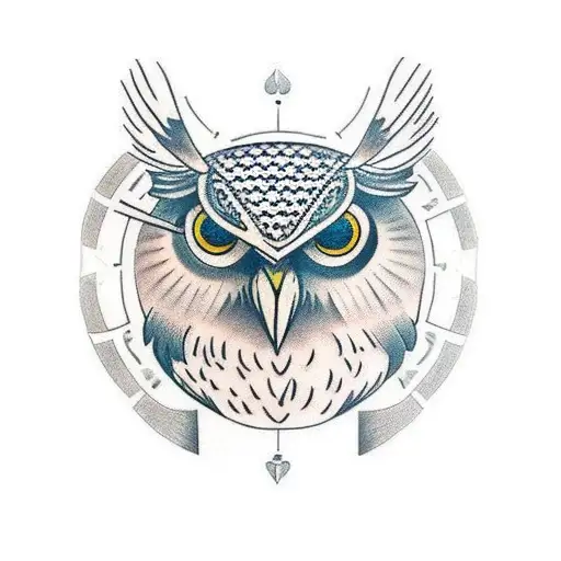 owl mon tattoo design idea