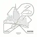 caption manhattan tattoo design idea