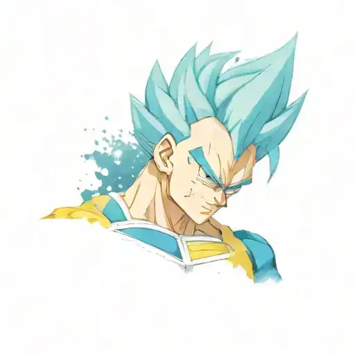 Vegeta tattoo design idea