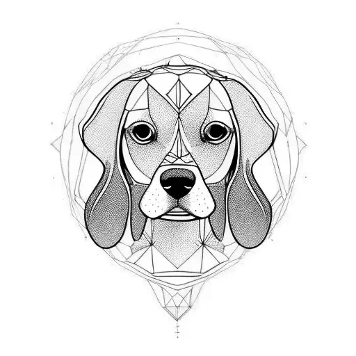 beagle tattoo design idea