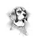 beagle tattoo design idea