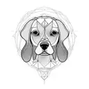beagle tattoo design idea