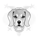 beagle tattoo design idea