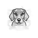 beagle tattoo design idea