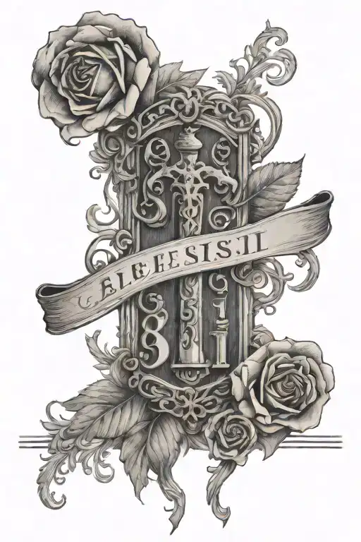 bible verse roman 8:11 tattoo design idea