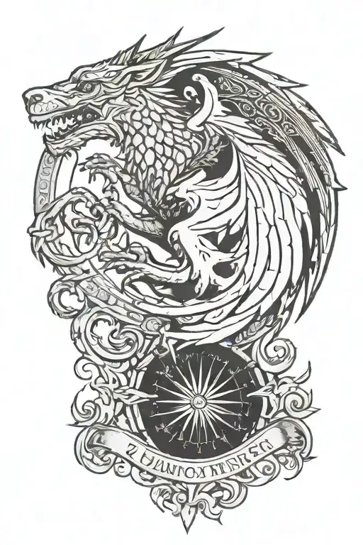 game of thrones theme tattoo design idea