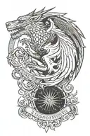 game of thrones theme tattoo design idea