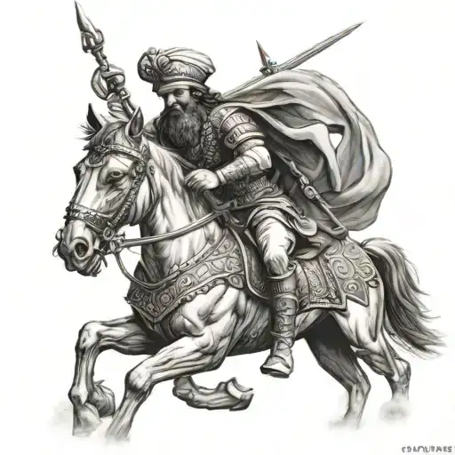 Persian warrior, cyrus the greate  tattoo design idea