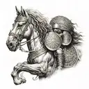 Persian warrior, cyrus the greate  tattoo design idea