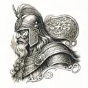 Persian warrior, cyrus the greate  tattoo design idea