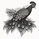 LEEDS UNITED PEACOCK tattoo design idea