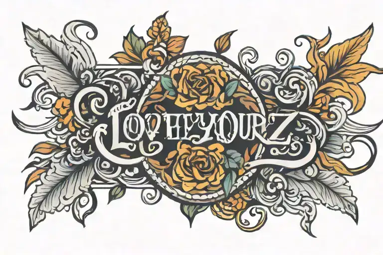 love yourz j cole tattoo design idea