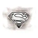 superman logo dark tattoo design idea