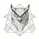 audi owl evil tattoo design idea