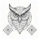 audi owl evil tattoo design idea