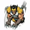 Wolverine comic with claw marks  tattoo design idea