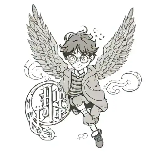 harry potter always with thunderbolt  tattoo design idea