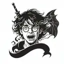 harry potter always with thunderbolt  tattoo design idea