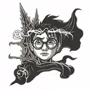 harry potter always with thunderbolt  tattoo design idea