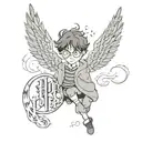 harry potter always with thunderbolt  tattoo design idea