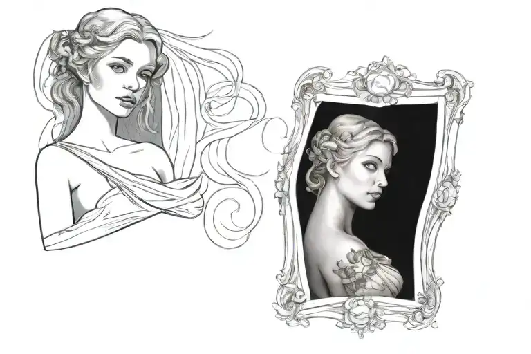 full body Aphrodite realistic beautiful girl shoulder tattoo  tattoo design idea