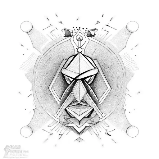 anvil, knitted sock and romme cup joker tattoo design idea