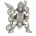 hanuman ramakien tattoo design idea