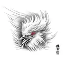 angry rooster versus mad dog fighting chedt piece tattoo design idea