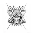 cherokee indian  tattoo design idea