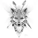 cherokee indian  tattoo design idea