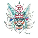 cherokee indian  tattoo design idea