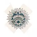 cherokee indian  tattoo design idea