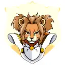 lion heart tattoo design idea