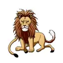 lion heart tattoo design idea