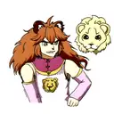 lion heart tattoo design idea